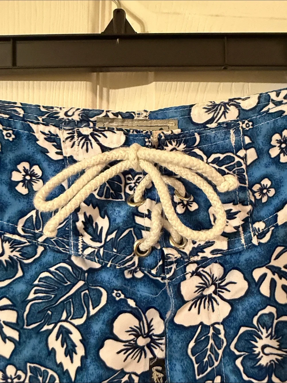 Blue Floral Men's Swim Shorts